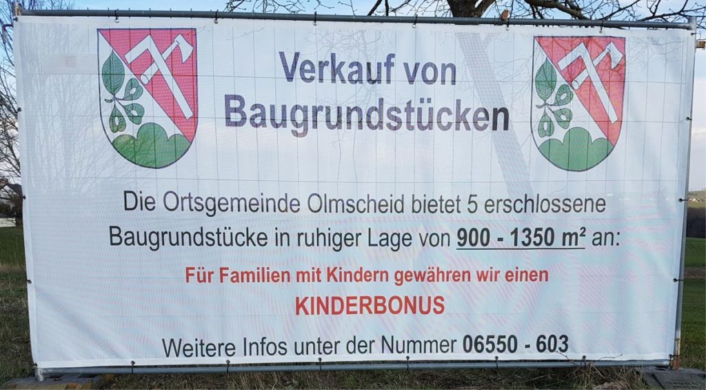 Bild: Baustellenwerbung